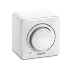 VORTICE - Potenziometro da parete e incasso in scatola DIN bianco resistenza 10 kO switch 4 A/250 Vac 10 A/12 Vdc IP44 incasso IP54 parete.
