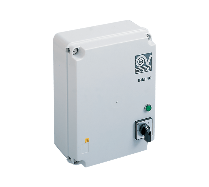 VORTICE - IRM 40 regolatore di velocità monofase 220-240V 3 velocità carico max 4A IP56 grigio chiaro per motori AC installazione a parete. 0000012922