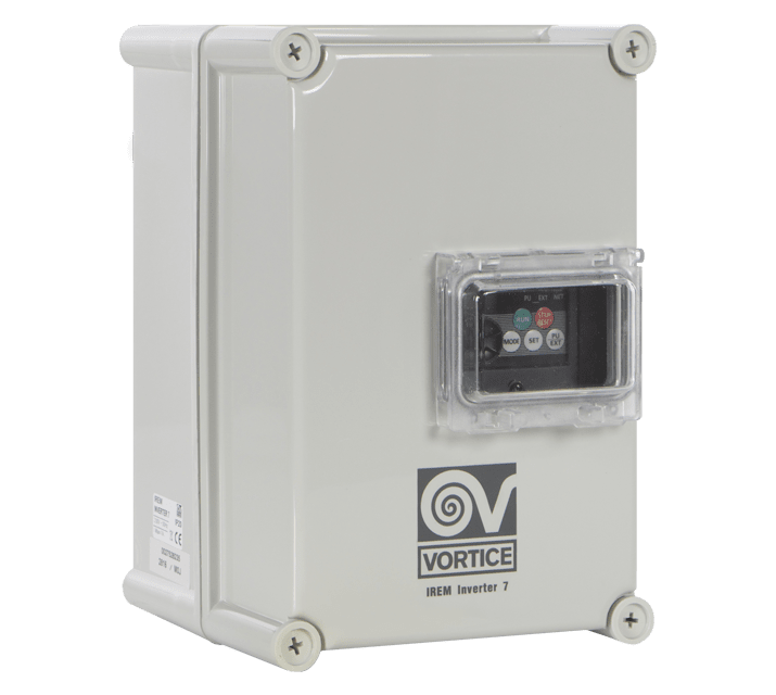 VORTICE - irem inverter 7 regolatore di velocità a variazione di frequenza per motori ac trifase protezione ip20 input analogico filtro emc altitudine max 1000 m