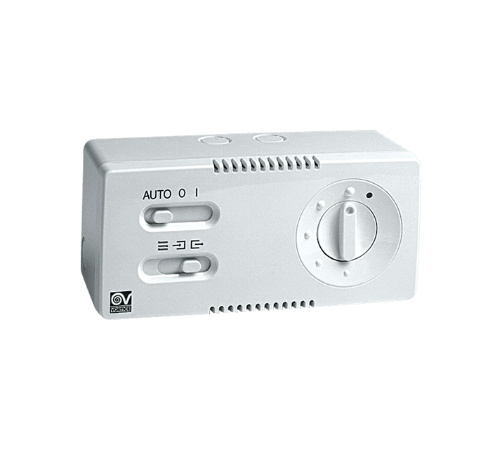 VORTICE - CR5N gruppo comandi ventilatori Vortice, installazione a parete/incasso, bianco, 220-240V, On/Off/Auto, 5 velocità, inversione rotazione. 0000012941