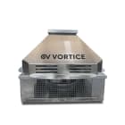VORTICE - Slimroof 500 T ES: aspiratori centrifughi da tetto con motori EC, struttura in acciaio zincato, copertura in alluminio, motore IE4, 400V, IP54.