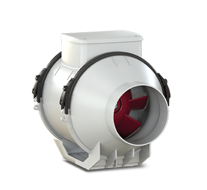 VORTICE - Lineo 100 T aspiratori elicocentrifughi in resina ignifuga, motore protetto, timer regolabile, resistenza IPX5, controllo velocità.