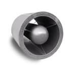 VORTICE - SIL-CN 450/450 960045045 silenziatore circolare riduce rumore torrette, nucleo interno, flange opzionali, lamiera zincata, lana roccia, ISO 7235, Eurovent.