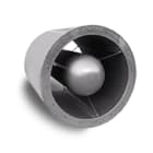 VORTICE - SIL-CN 500/1000 961050100 silenziatore circolare riduce rumore torrette, nucleo interno, flange opzionali, lamiera zincata, lana roccia, ISO 7235, Eurovent.