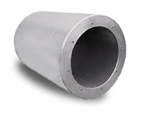 VORTICE - Silc-Mini 315 C silenziatore circolare per torrette canalizzate, lamiera d'acciaio zincata 0,8 mm, isolante lana di roccia 50 Kg/m3.