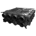 VORTICE - WDG-P PLUS 16X63: plenum di distribuzione in PE compatto e leggero, 16 attacchi standard, ideale per volumi medi o grandi.