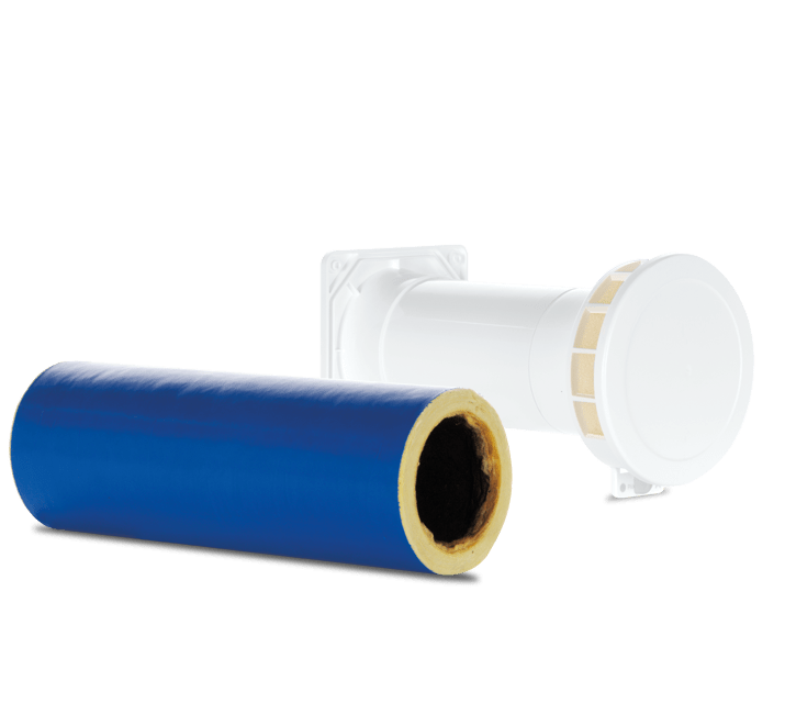 VORTICE - MSDV 100 valvola insonorizzata da condotto per rientro aria ad azionamento manuale, diametro 100 mm.