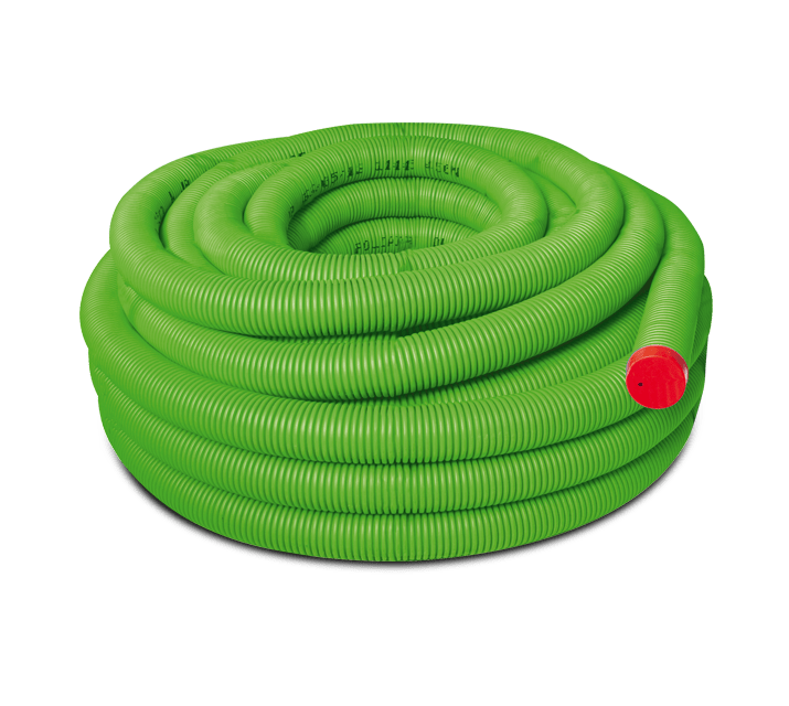 VORTICE - WD 75 canale corrugato semiflessibile in PEAD, doppia parete, autoestinguente, antistatico, calpestabile, 50m, esterno protetto, interno liscio.