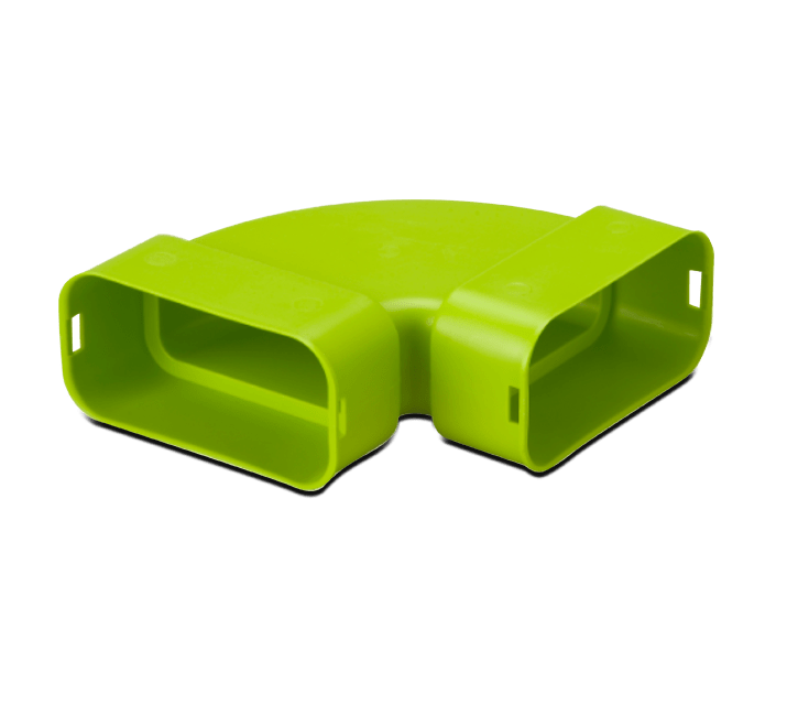 VORTICE - Curva 90° per condotti ventilazione sistema WDG35, antistatiche e antibatteriche, realizzate in granulato PP vergine, WDG-C-H 35.