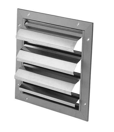 VORTICE - GGR-A 300X300 serranda in alluminio estruso con guarnizione per efficienza e riduzione rumore, dimensioni 300x300 mm, max 6 m/s, temp. max +80°C. 0000021942