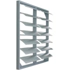 VORTICE - GGR 20/C serranda in alluminio estruso con guarnizione per efficienza e riduzione rumore, fori fissaggio, max 6 m/s, temp max +80°C.