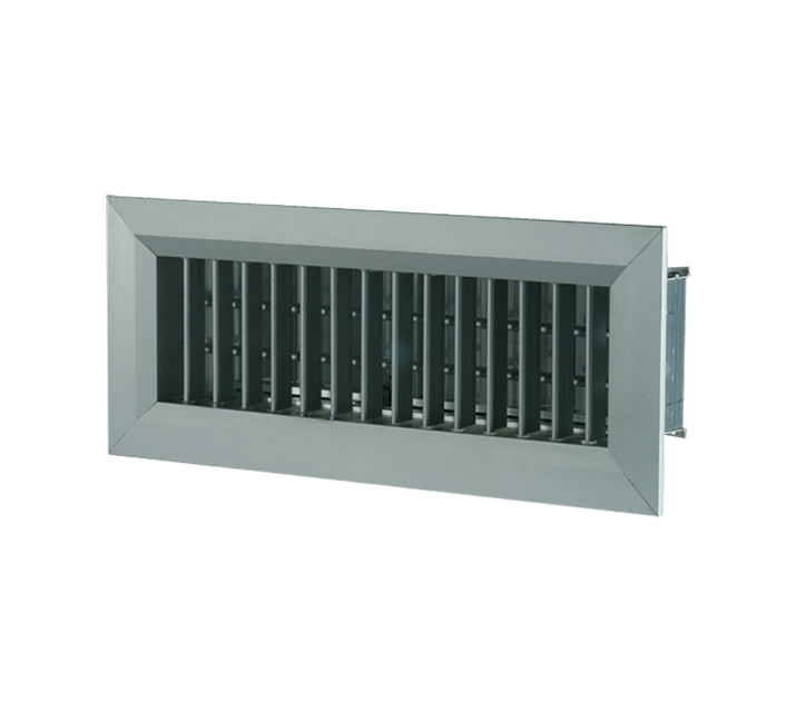 VORTICE - Bocchetta in alluminio 200x100 con serranda, doppio filare alette regolabili per condotti quadrati, rettangolari o circolari con plenum.