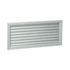 VORTICE - Griglia di ripresa GA 200x100 con alette inclinate fisse, passo 25 mm, in alluminio estruso anodizzato naturale, fissaggio a clips.