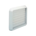 VORTICE - GGR 250: griglia a gravità da installare a parete, impedisce il rientro di aria e oggetti, fabbricata in resina termoplastica antiurto resistente UV.