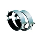 VORTICE - CA-FU 125 fascette in lamiera zincata con guarnizione in mousse di neoprene ideali per fissaggi sicuri e resistenti in ambienti vari.