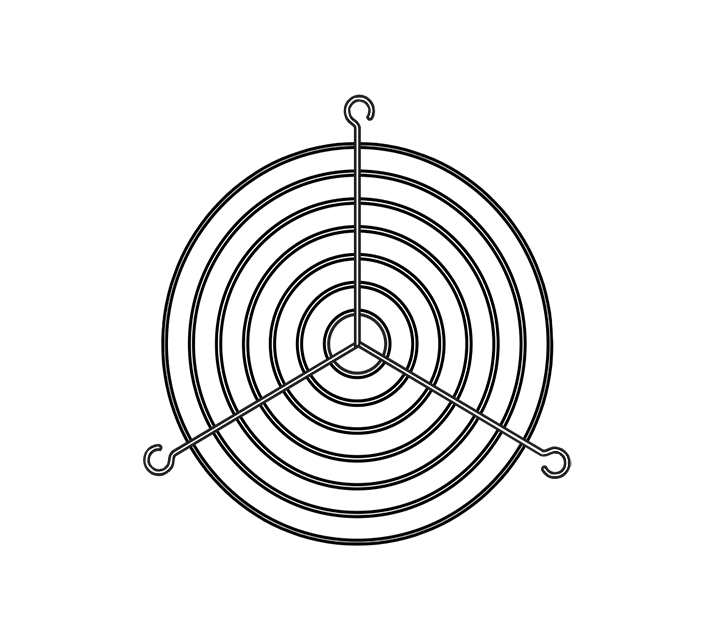 VORTICE - C-GA 31/35 griglia prot. aspirazione per proteggere le parti in movimento quando l'apparecchio è installato in posizione accessibile.