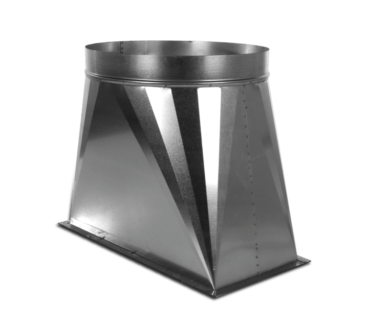 VORTICE - Raccordo rettangolare tondo 400 per sistemi di ventilazione e condizionamento, ideale per connessioni efficienti e sicure. 0000024186