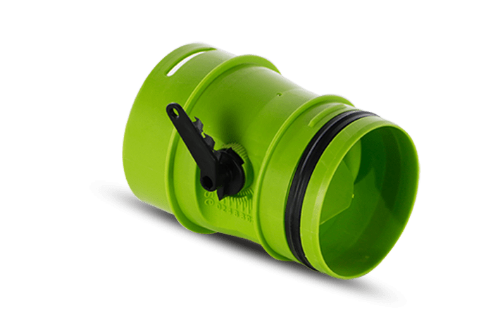 VORTICE - WDG-RRM: regolatore di portata WDG per flusso d'aria nei condotti, connesso al plenum, regolabile con leva.