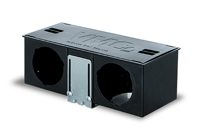 VORTICE - wdpe-pb slim 300x120 plenum bocchetta rettangolare attacco multiplo in abs con doppio attacco per wd63 75 mm