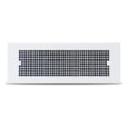 VORTICE - WDPE-BF 330X150 bocchetta ad alta induzione forellinata in acciaio zincato verniciato bianco per mandata ed estrazione sistema WDPE.