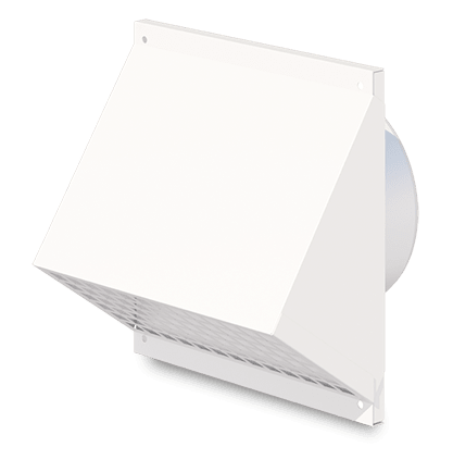 VORTICE - Griglia antivento in lamiera zincata e verniciata a polvere con protezione anti volatile, diametro attacco 160 mm, GGR-WDG D.160.