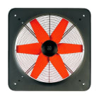 VORTICE - E 254 T aspiratori elicoidali diametro 250 mm portata 1000 m3/h motore AC trifase girante 6 pale griglia protettiva pannello acciaio