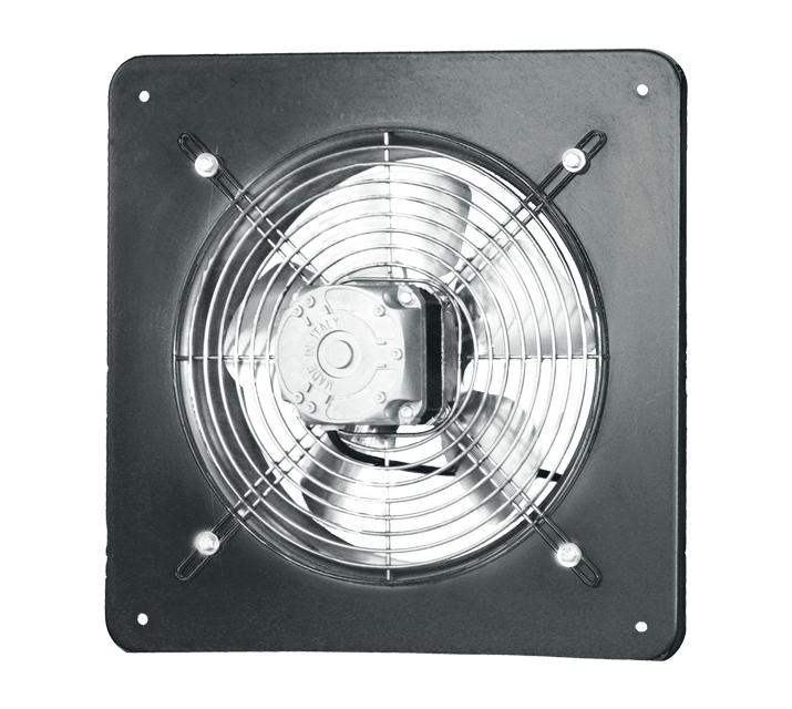 VORTICE - elp 354 m aspiratori elicoidali diametro 350 mm pannello in acciaio verniciato griglia protettiva motore ac girante in alluminio max 50°c