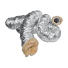 VORTICE - Tubo isolato in alluminio, Ø 127, 10m, flessibile, isolamento in lana di vetro, sezione circolare.