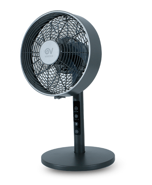 VORTICE - Gordon Evo 20/8 ventilatori oscillanti da tavolo e colonna con motore DC brushless, griglia e base in metallo, timer 4 ore, alimentatore 24V.