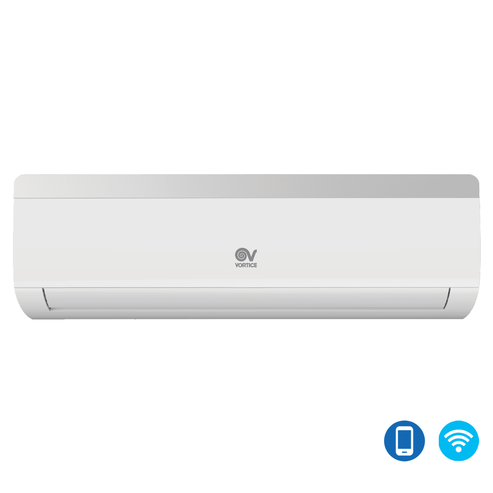 VORTICE - Vort Artik Evo 12 UI, involucro in resina antiurto, raffrescamento 3500W, riscaldamento 3650W, gas R32, display LED, 5 modalità, timer, telecomando.