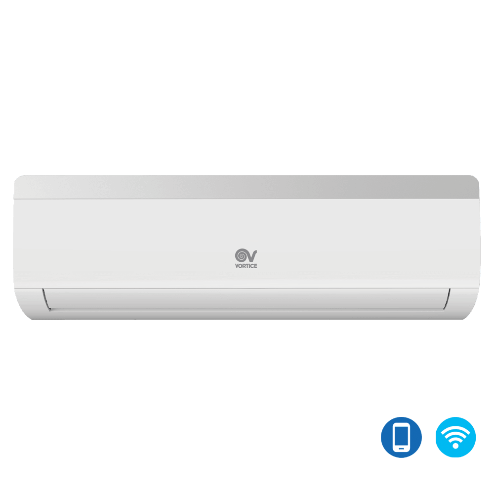 VORTICE - Vort Artik Evo 18 UI, involucro in resina antiurto, raffrescamento 5130W, riscaldamento 5270W, gas R32, display LED, 5 modalità, timer, telecomando.
