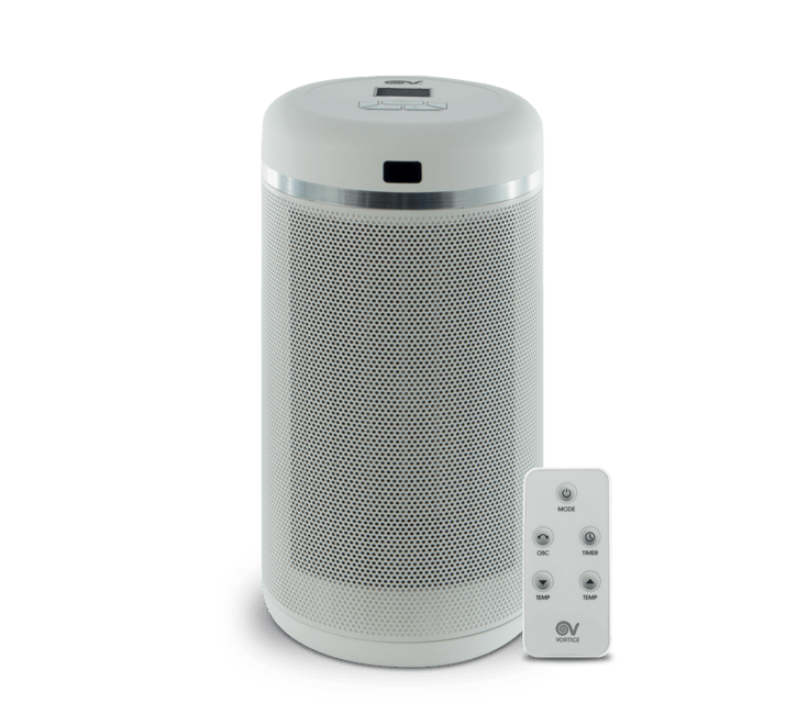 VORTICE - Scaldatutto evo t: termoventilatore da tavolo/pavimento con telecomando ir, resistenza ceramica, protezione termica e timer.