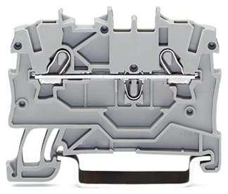 WAGO ELETTRONICA - Morsetto passante per 2 conduttori.1 mm².adatto per applicazioni Ex e II.grigio