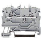 WAGO ELETTRONICA - Morsetto passante per 2 conduttori.1 mm².adatto per applicazioni Ex e II.grigio
