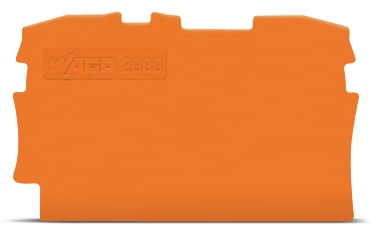WAGO ELETTRONICA - Piastra terminale e intermedia.spessore 0,7 mm.arancione