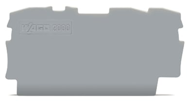 WAGO ELETTRONICA - Piastra terminale e intermedia.spessore 0,7 mm.grigio