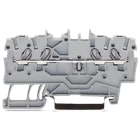 WAGO ELETTRONICA - Morsetto passante per 4 conduttori.1 mm².adatto per applicazioni Ex e II.grigio