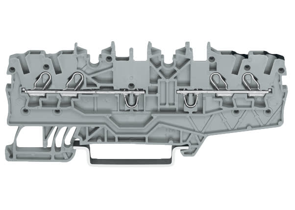 WAGO ELETTRONICA - Morsetto a doppio potenziale.1 mm².entrambi i potenziali possono essere ponticellati.grigio