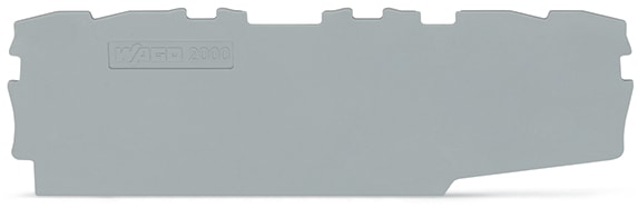 WAGO ELETTRONICA - Piastra terminale e intermedia.spessore 0,7 mm.grigio