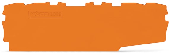 WAGO ELETTRONICA - Piastra terminale e intermedia.spessore 0,7 mm.arancione 2000-2196