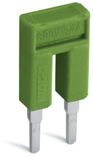 WAGO ELETTRONICA - Ponticello.2 poli.isolato.giallo-verde