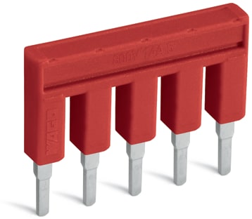 WAGO ELETTRONICA - Ponticello.5 poli.isolato.rosso