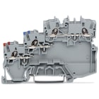 WAGO ELETTRONICA - Morsetto per sensore per 3 conduttori.con ingressi del conduttore colorato.1 mm².grigio