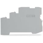 WAGO ELETTRONICA - Piastra terminale e intermedia.spessore 1 mm.per morsetti per 3 conduttori.grigio