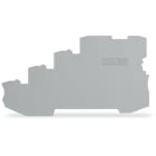 WAGO ELETTRONICA - Piastra terminale e intermedia.spessore 1 mm.per morsetti per 4 conduttori.grigio 2000-5491