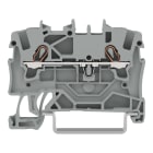 WAGO ELETTRONICA - Morsetto passante per 2 conduttori.1,5 mm².adatto per applicazioni Ex e II.grigio