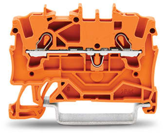 WAGO ELETTRONICA - Morsetto passante per 2 conduttori.1,5 mm².adatto per applicazioni Ex e II.arancione