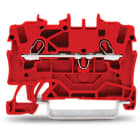 WAGO ELETTRONICA - Morsetto passante per 2 conduttori.1,5 mm².adatto per applicazioni Ex e II.rosso