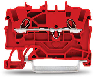 WAGO ELETTRONICA - Morsetto passante per 2 conduttori.1,5 mm².adatto per applicazioni Ex e II.rosso