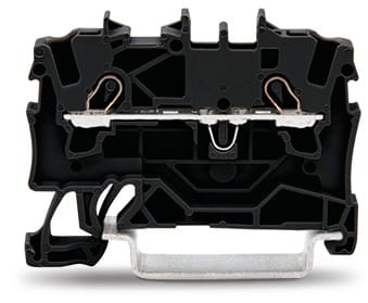 WAGO ELETTRONICA - Morsetto passante per 2 conduttori.1,5 mm².adatto per applicazioni Ex e II.nero 2001-1205